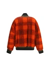 oversized mohair-blend bomber jacket
