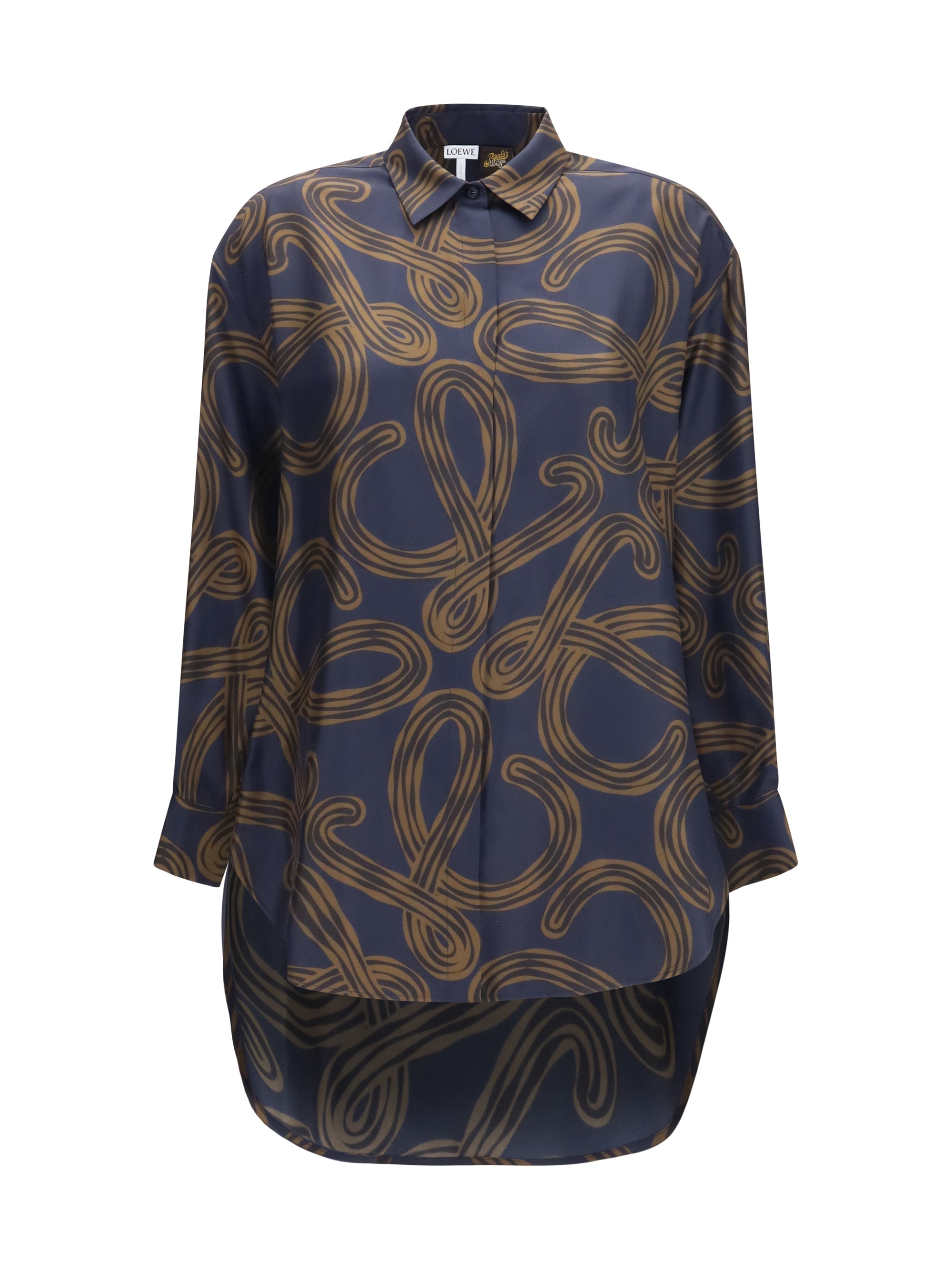 LOEWE 40 lightweight printed silk twill shirt