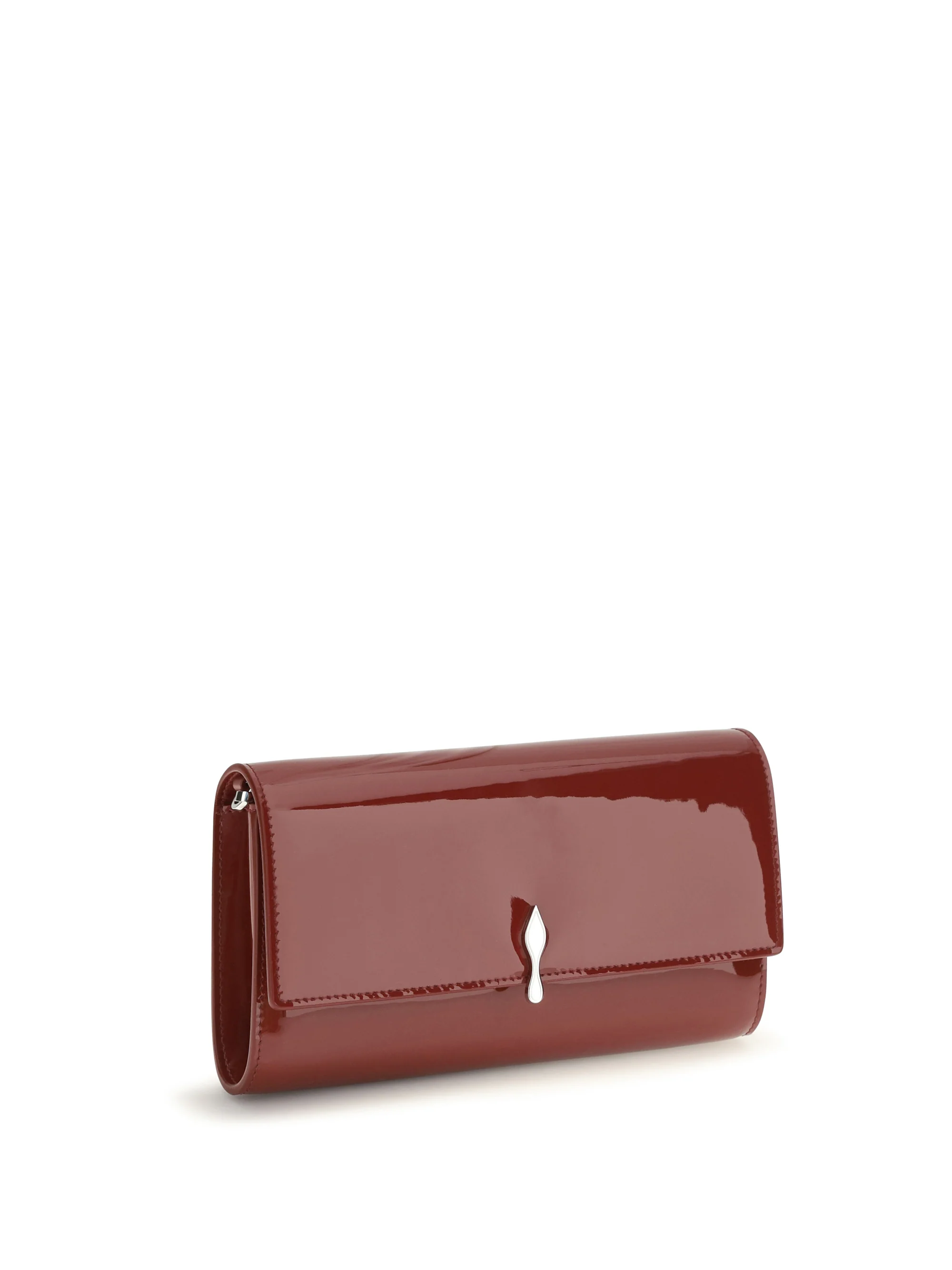 CHRISTIAN LOUBOUTIN OS bettina patent leather chain wallet