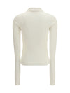 long-sleeve silk polo