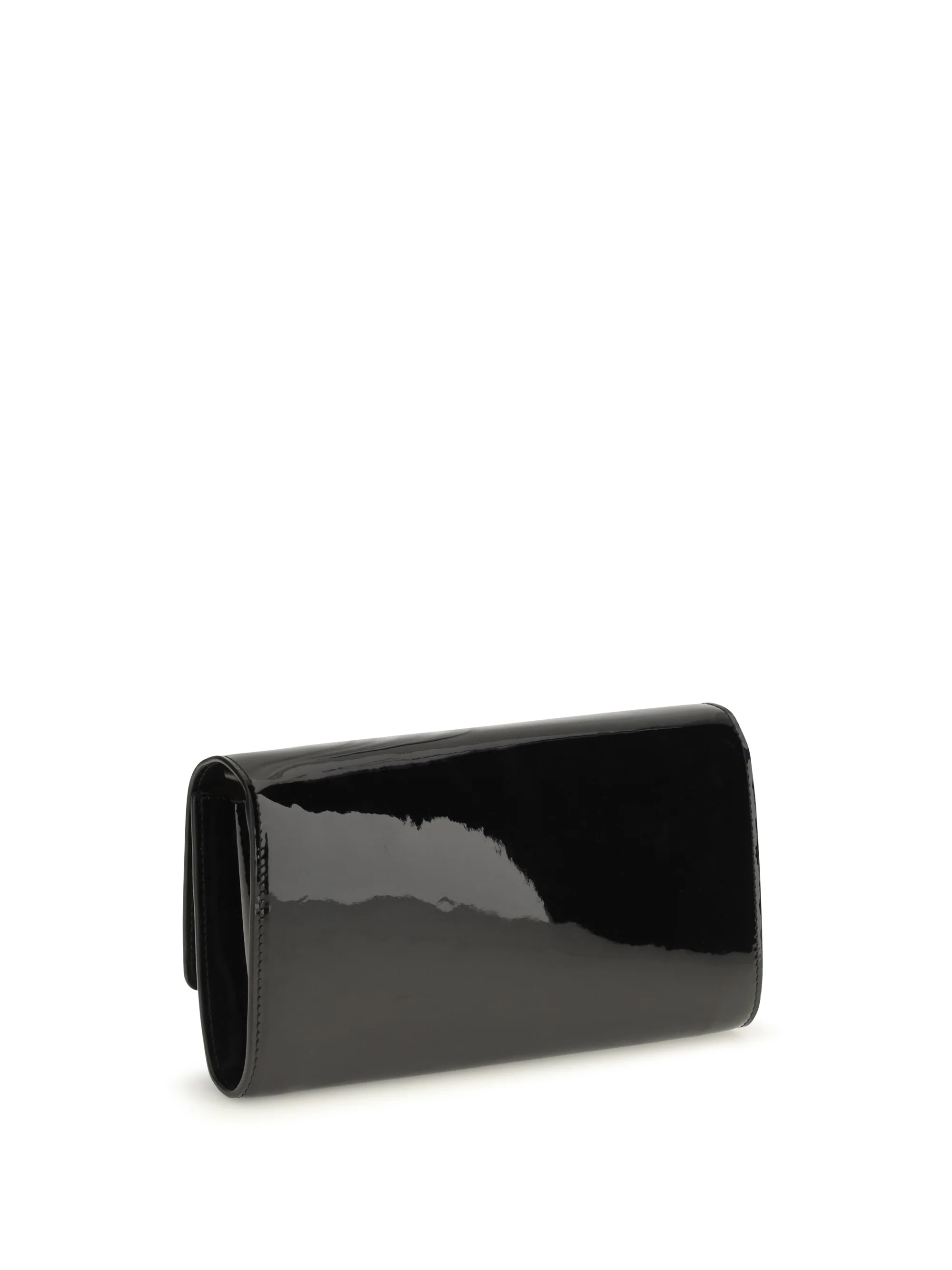bettina patent leather chain wallet
