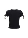 cotton lace-detail t-shirt