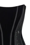 elisabetta franchi mini dress redefines the codes of contemporary corsetry throu