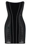 elisabetta franchi mini dress redefines the codes of contemporary corsetry throu