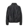 melis leather aviator jacket