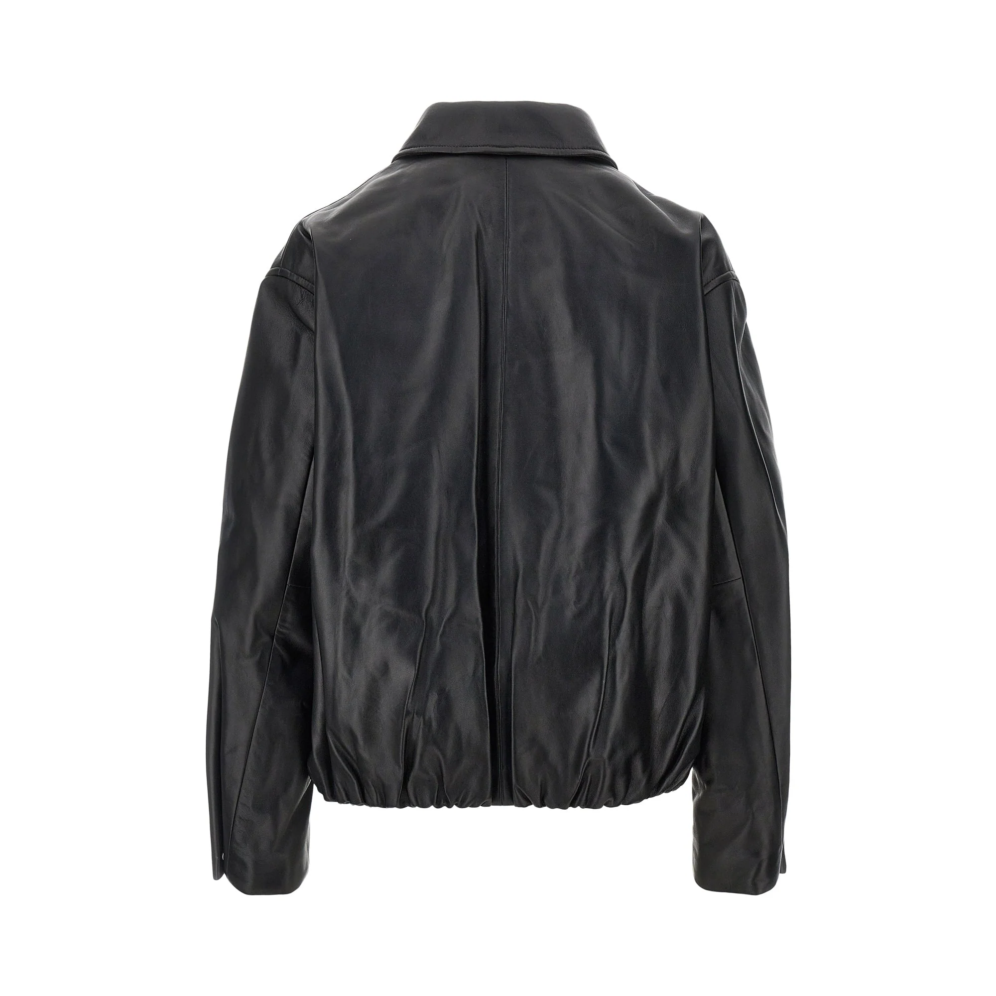 melis leather aviator jacket