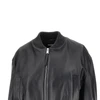 hannan leather bomber jacket