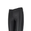 roche stretch leather leggings