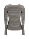 ribbed v-neck long-sleeve t-shirt