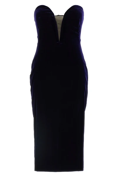 off-the-shoulder cocktail velvet midi dress