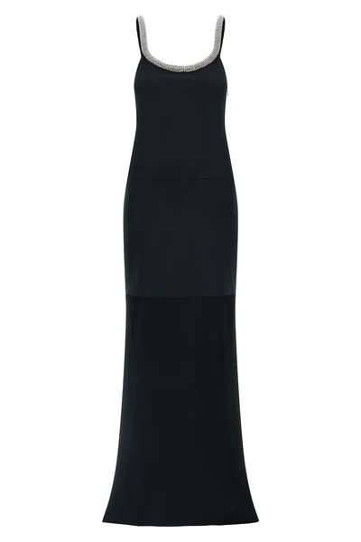 crêpe satin dress