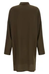 crêpe de chine silk tunic midi dress