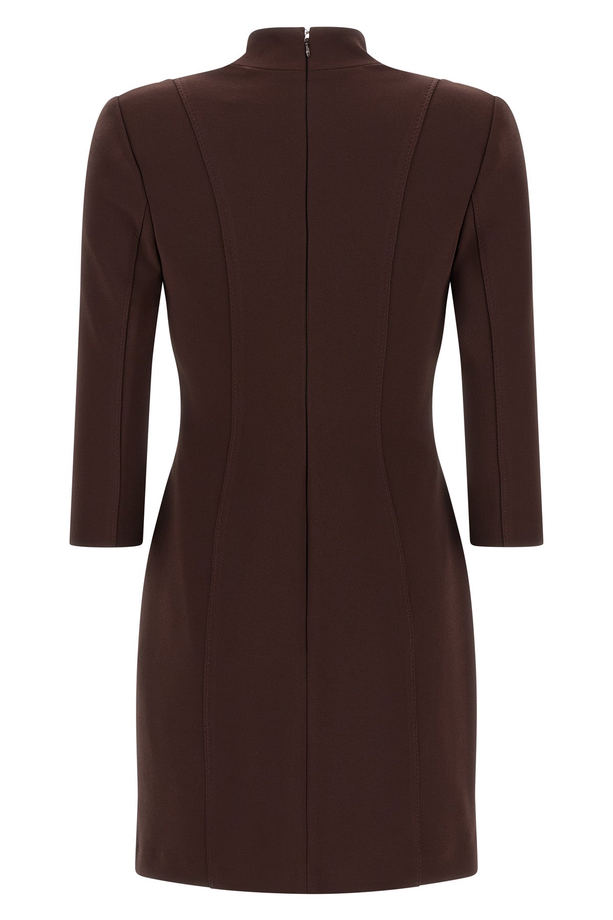 ELISABETTA FRANCHI 40 double stretch crêpe mini dress