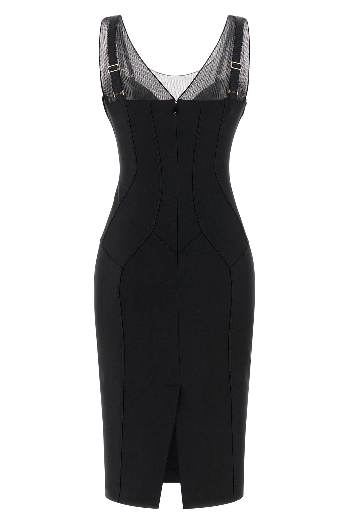 ELISABETTA FRANCHI 38 light jersey midi dress