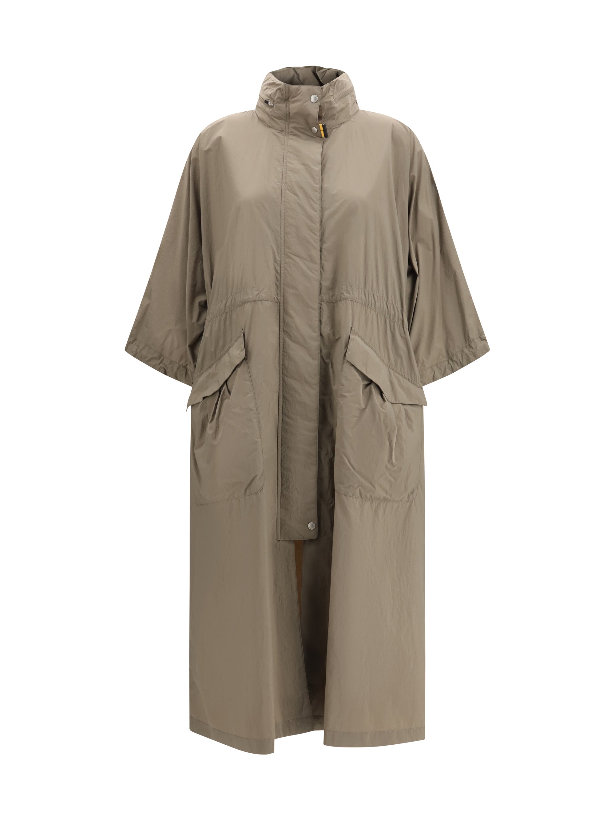 high-neck parka