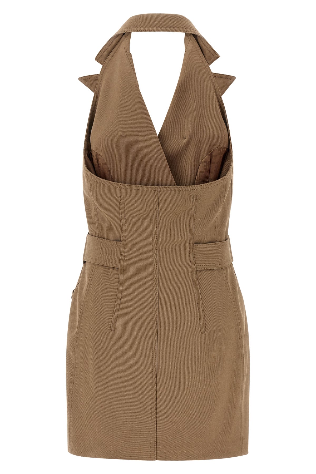 ELISABETTA FRANCHI 40 gabardine mini dress