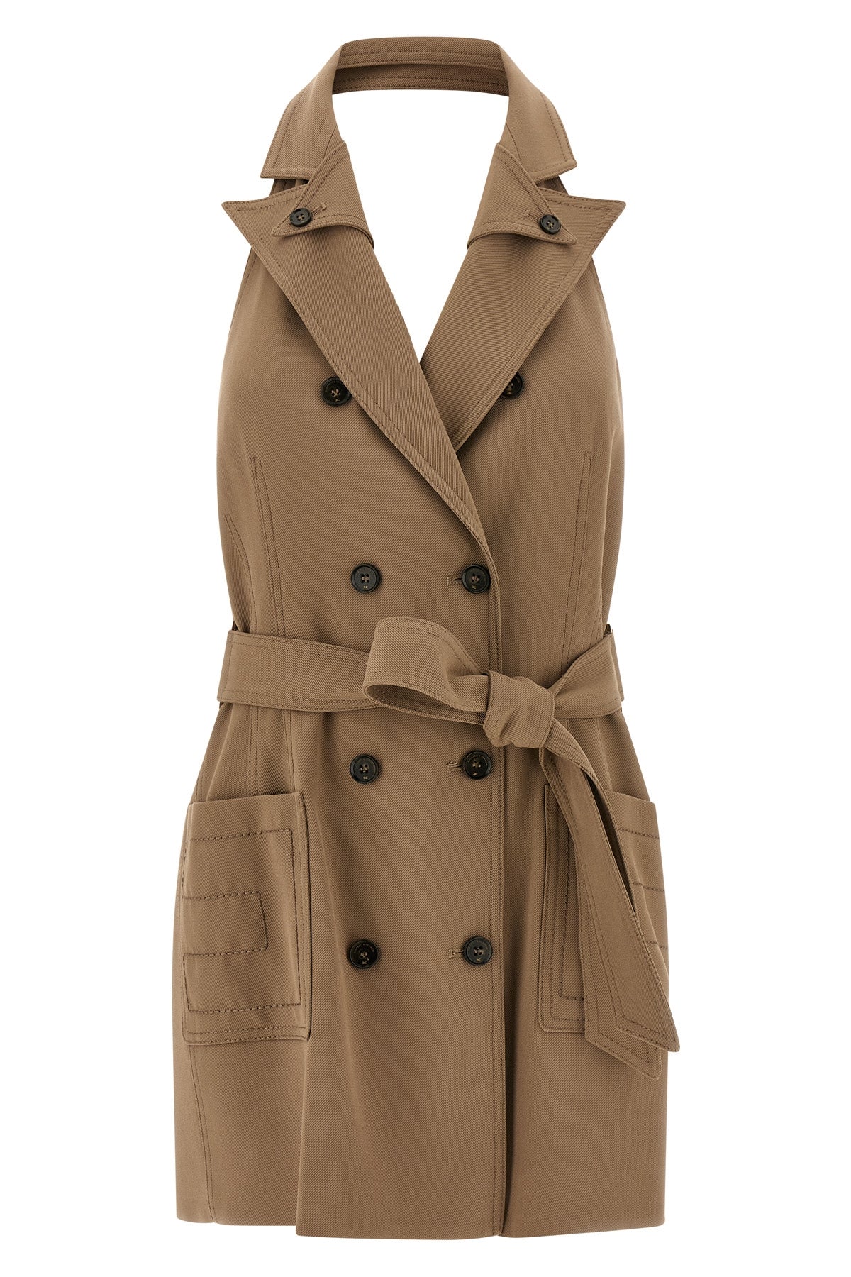 ELISABETTA FRANCHI 40 gabardine mini dress