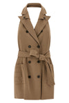 gabardine mini dress