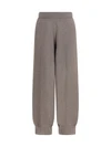 straight leg wool, silk and cashmere knit pants
