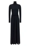 the long dress fabiana filippi defines a slender silhouette through an impeccabl
