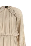 the long dress fabiana filippi defines a fluid silhouette through a meticulous a
