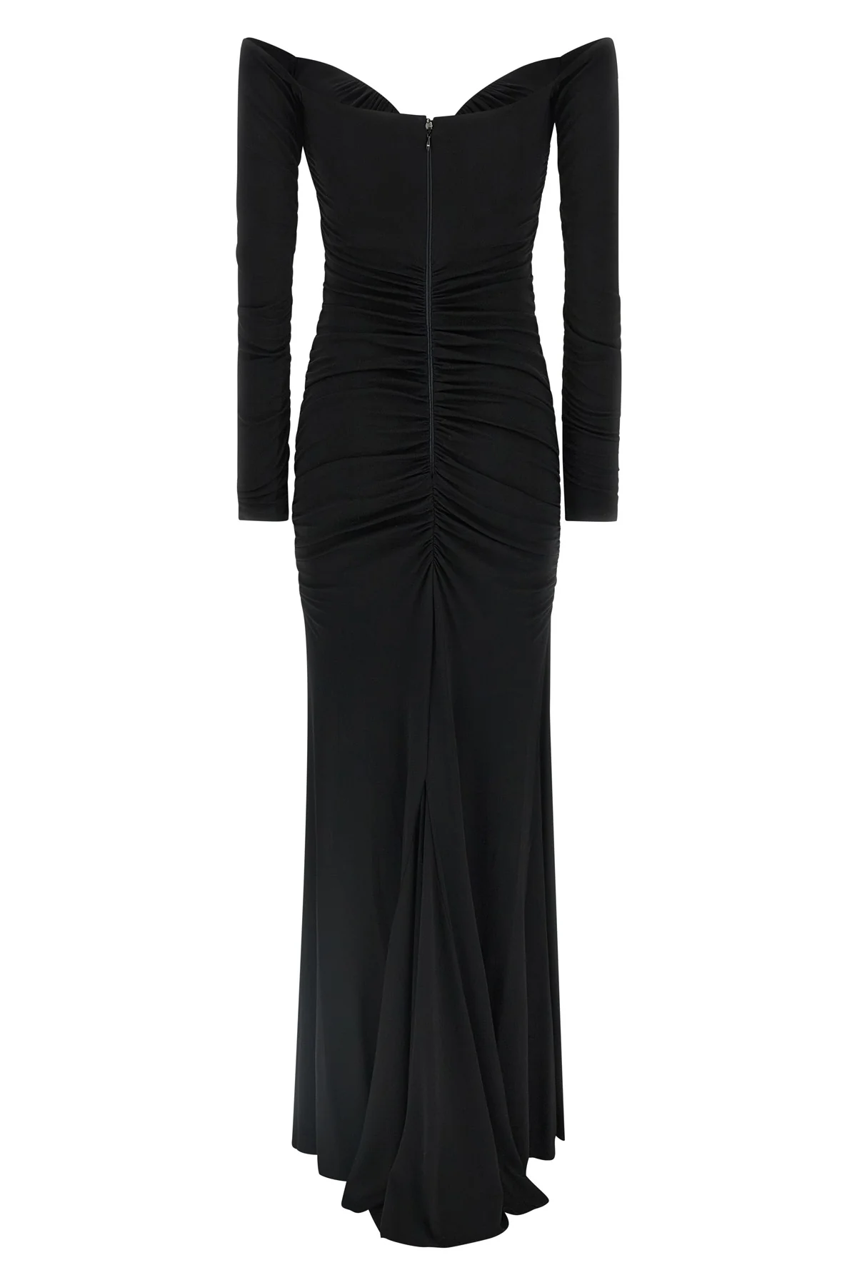 long red carpet dress in crêpe jersey