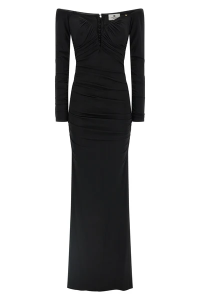 long red carpet dress in crêpe jersey