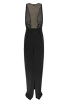 red carpet long dress in lightweight crêpe