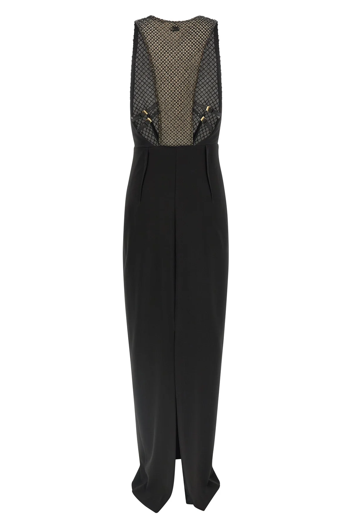 red carpet long dress in lightweight crêpe