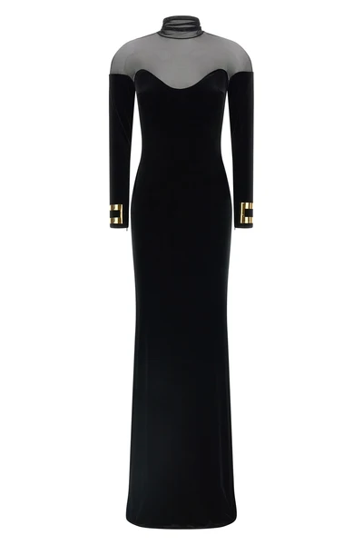 the long elisabetta franchi red carpet dress redefines evening elegance throug