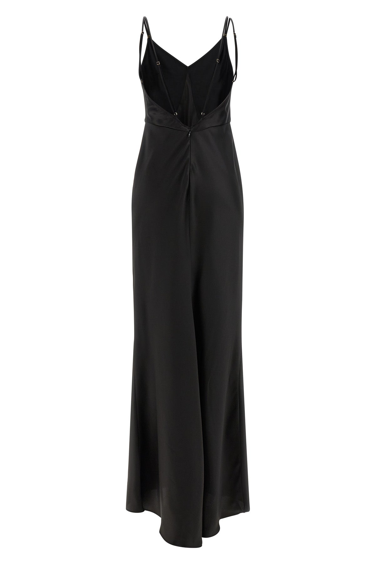 long satin red carpet dress
