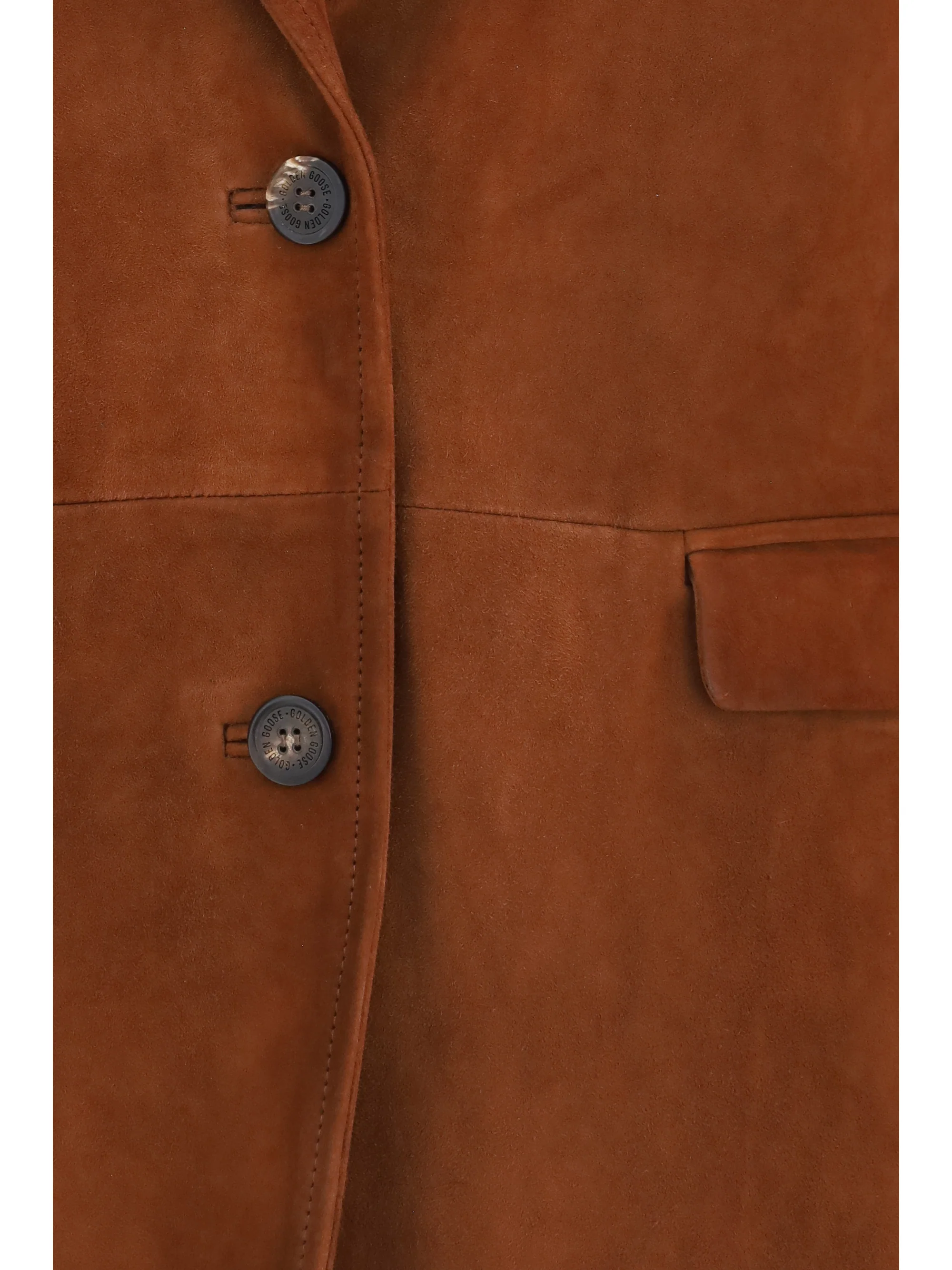 single-breasted leather jacket
