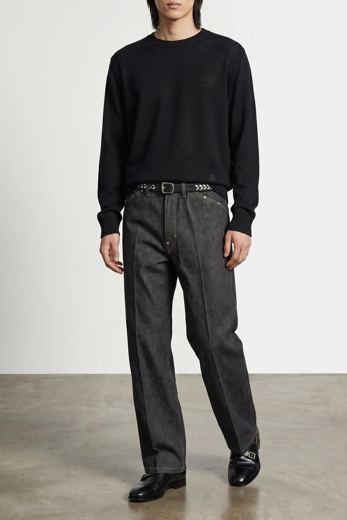 LEMAIRE 95 cm vegetable-tanned leather belt