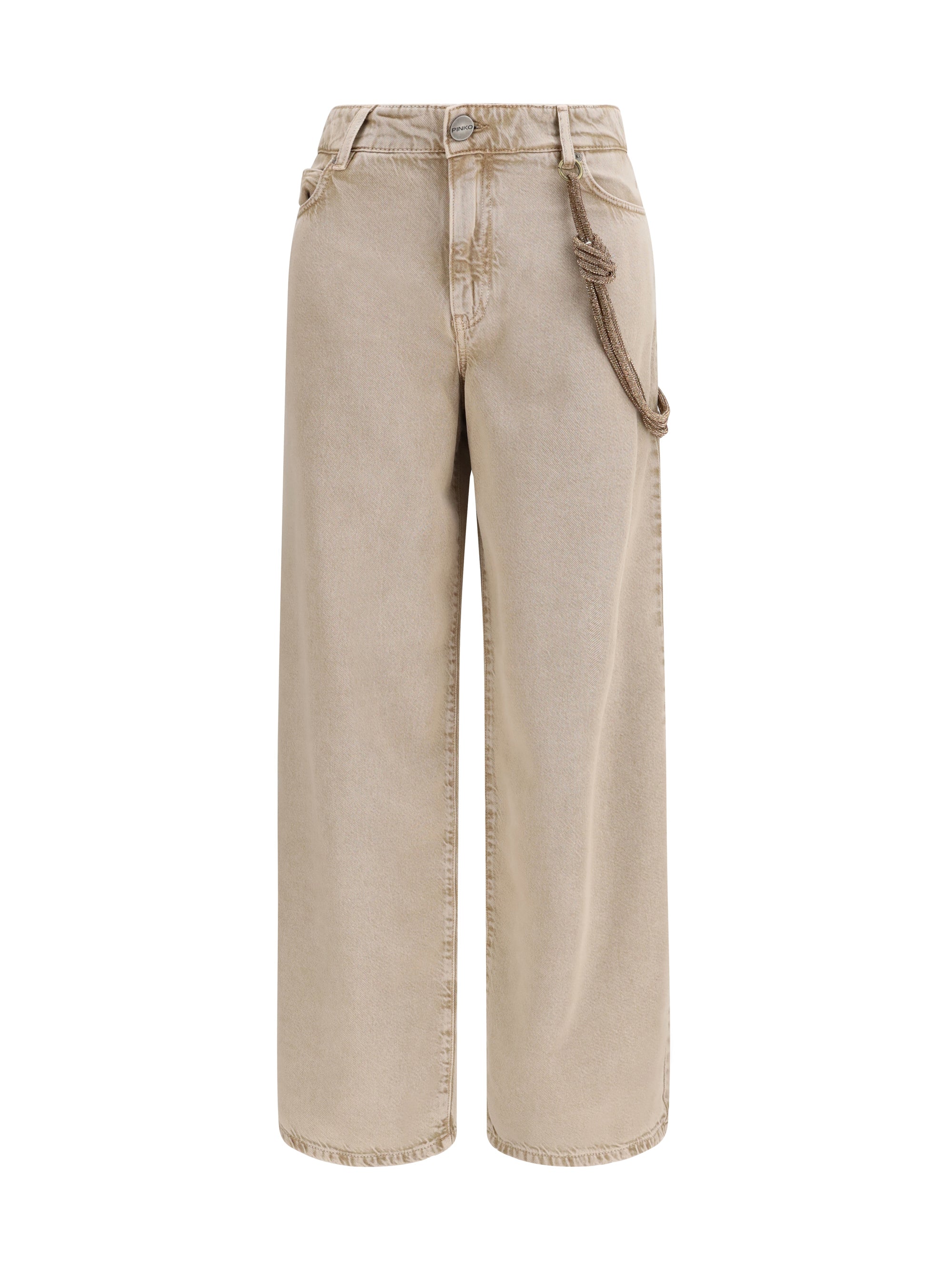 PINKO 26 lauryn jeans with jeweled cord