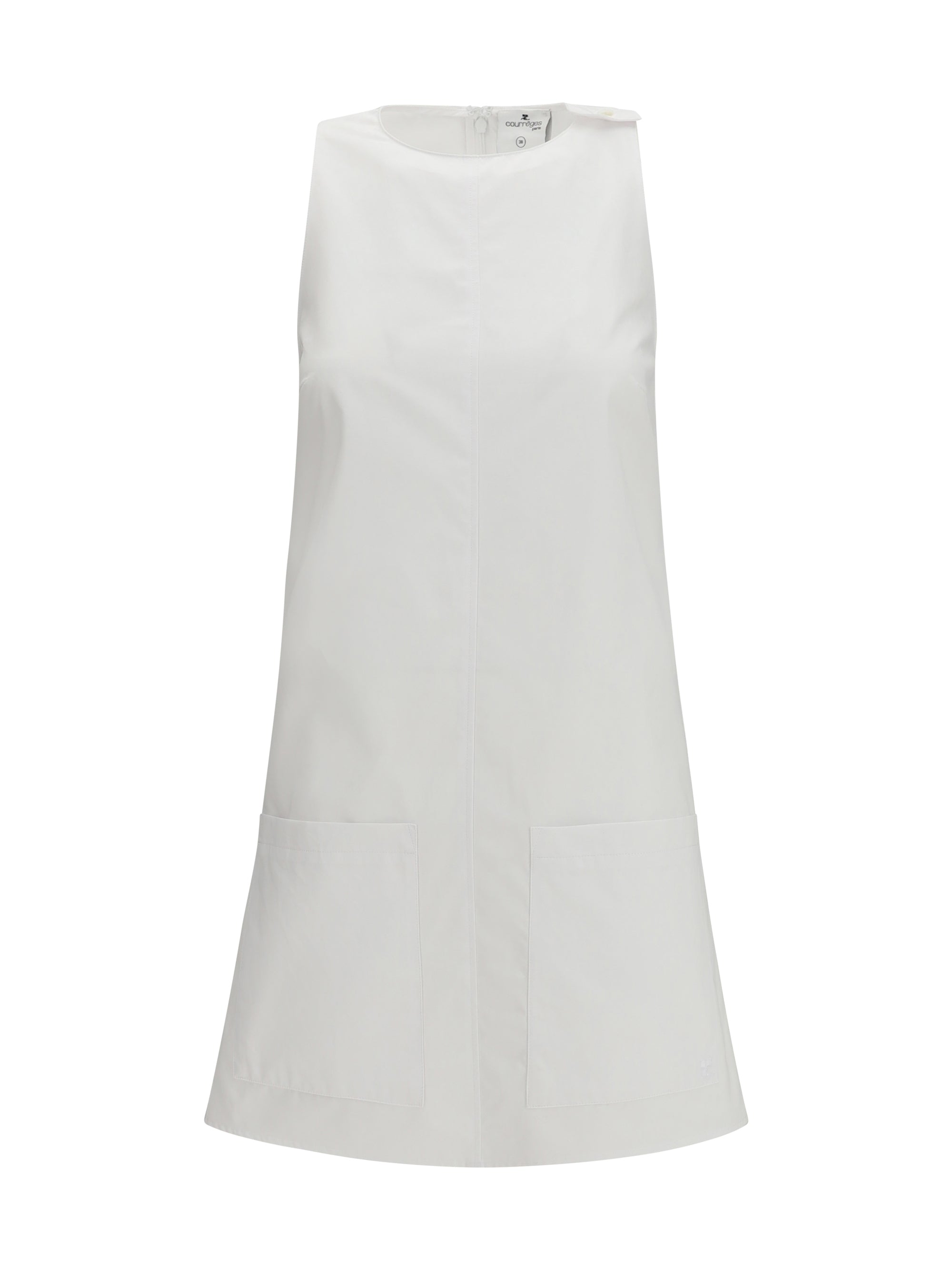 COURRÈGES 36 halter neckline short dress