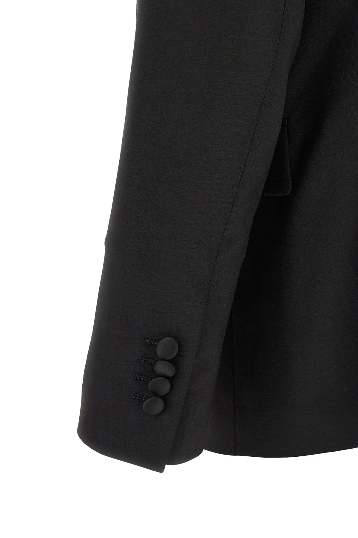 the lardini tuxedo suit in fine black virgin wool