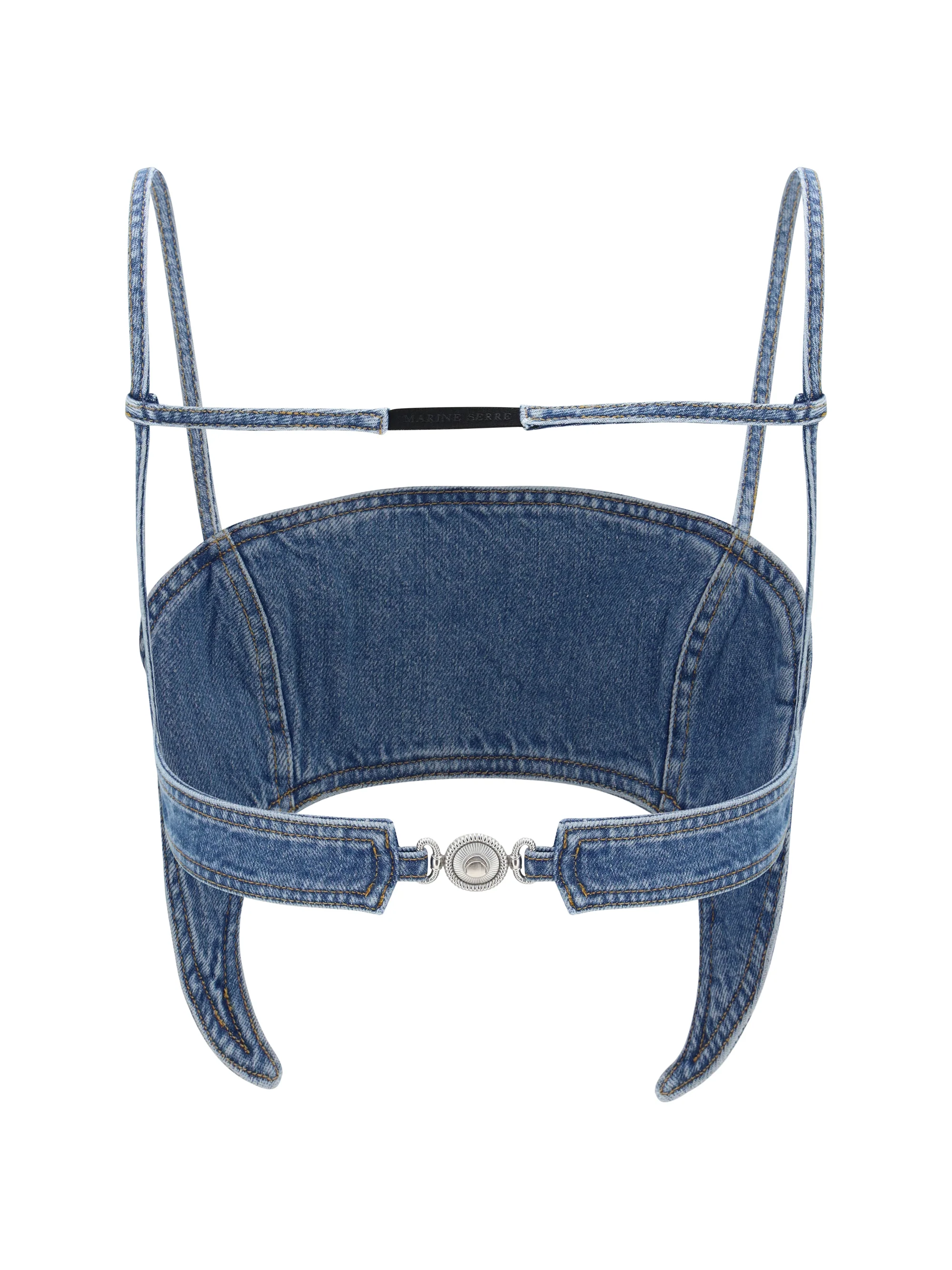 MARINE SERRE 36 denim moon top 