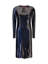two-tone sequin dress
