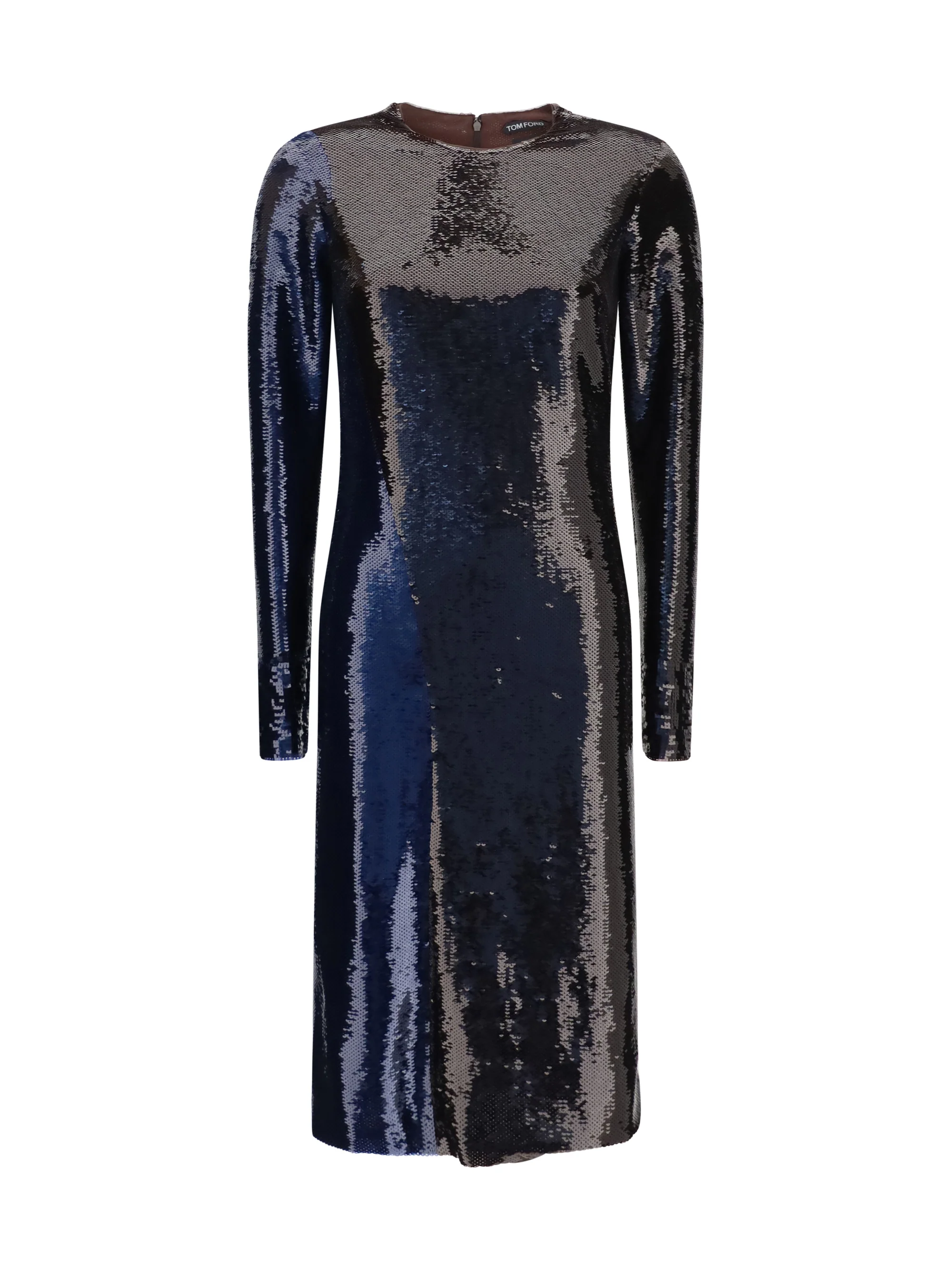two-tone sequin dress