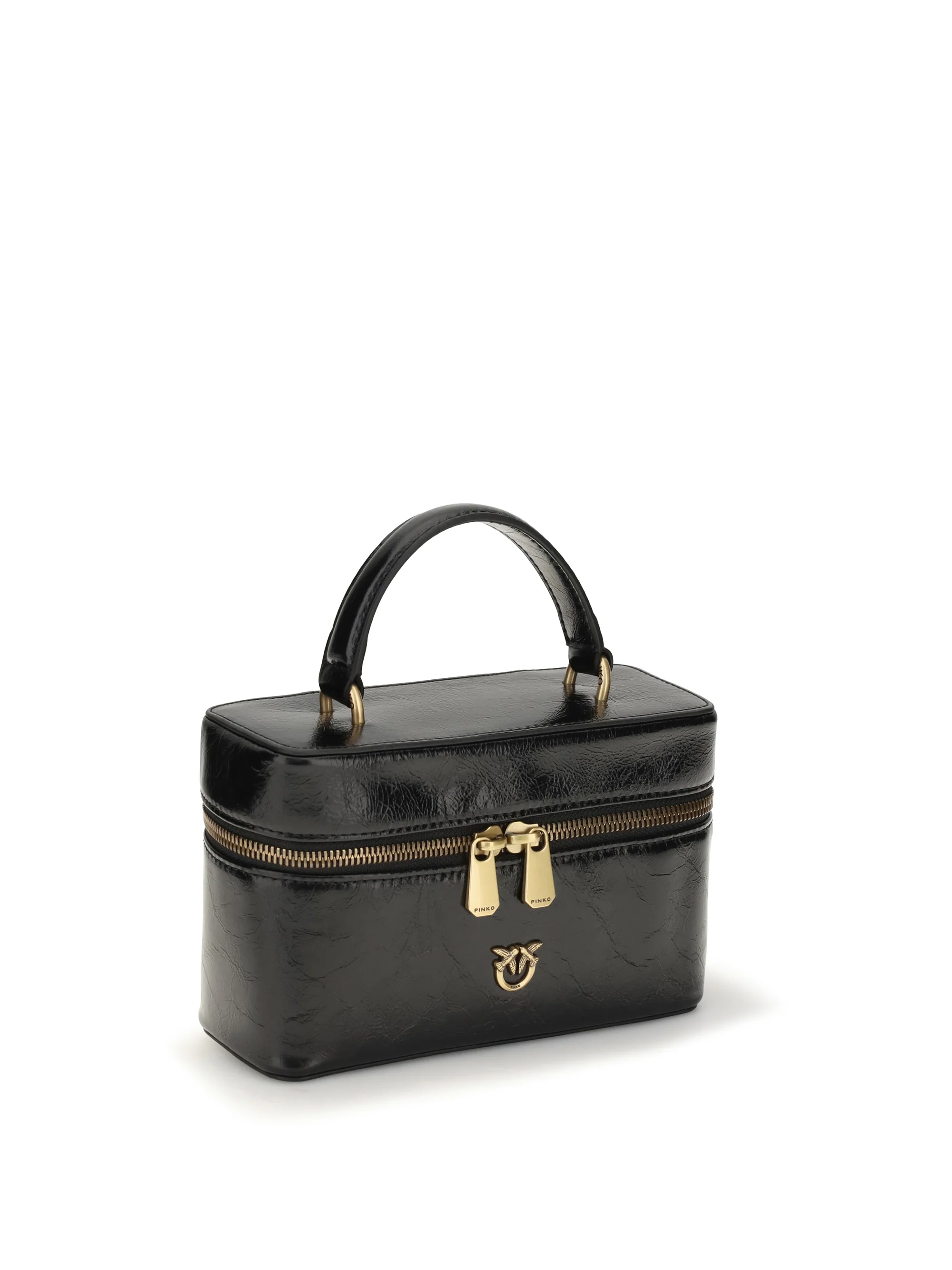 PINKO OS vanity soft mini quilted beauty case
