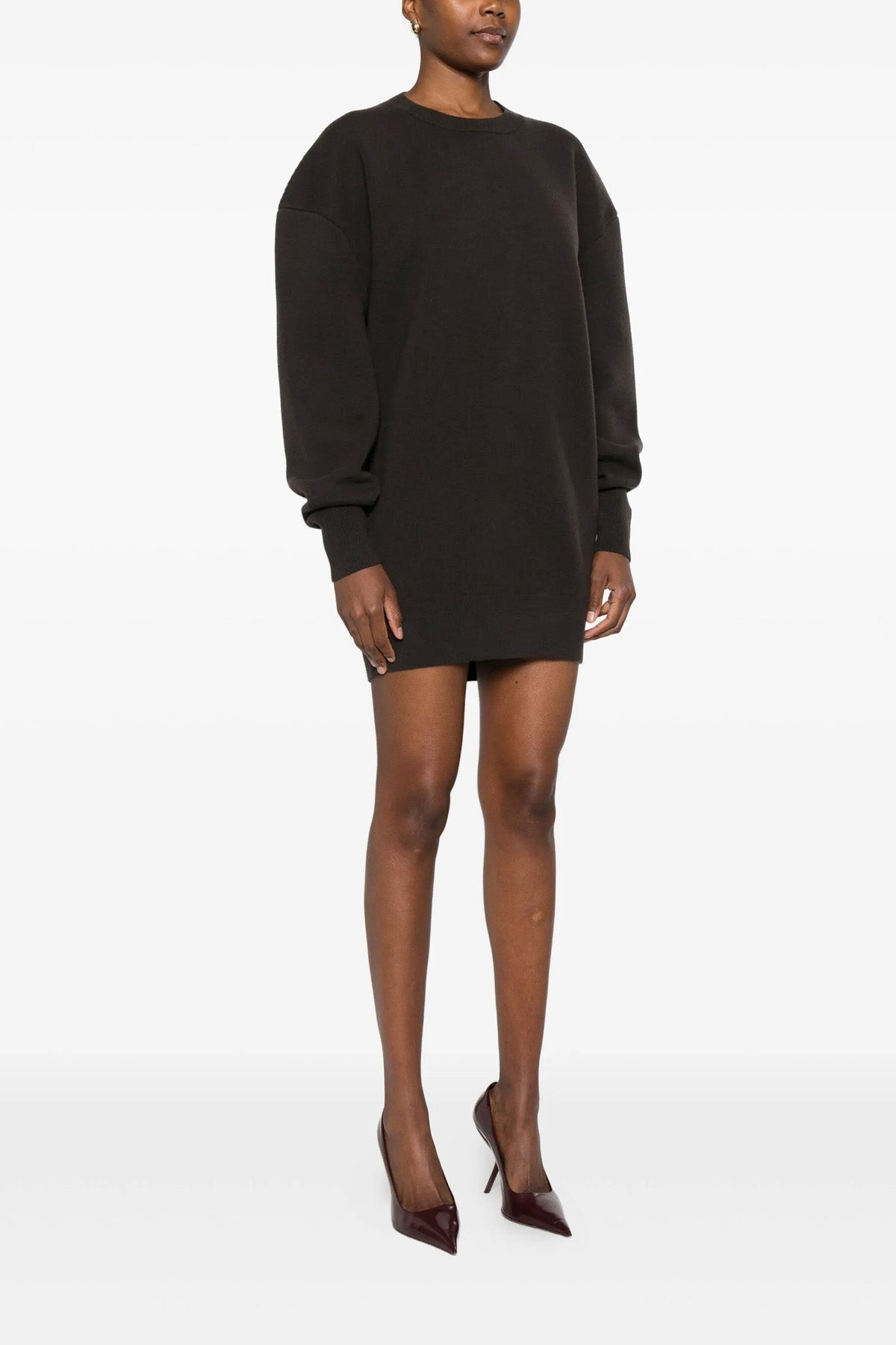 TOM FORD S sculptural double face double-sided wool and cashmere minidress