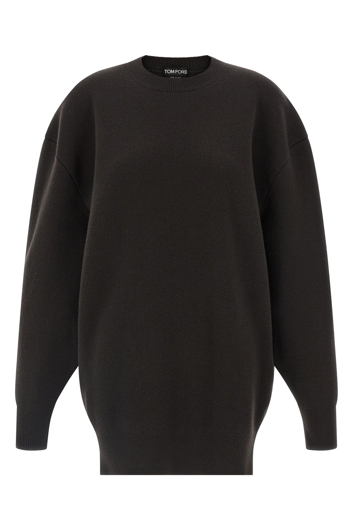 TOM FORD S sculptural double face double-sided wool and cashmere minidress