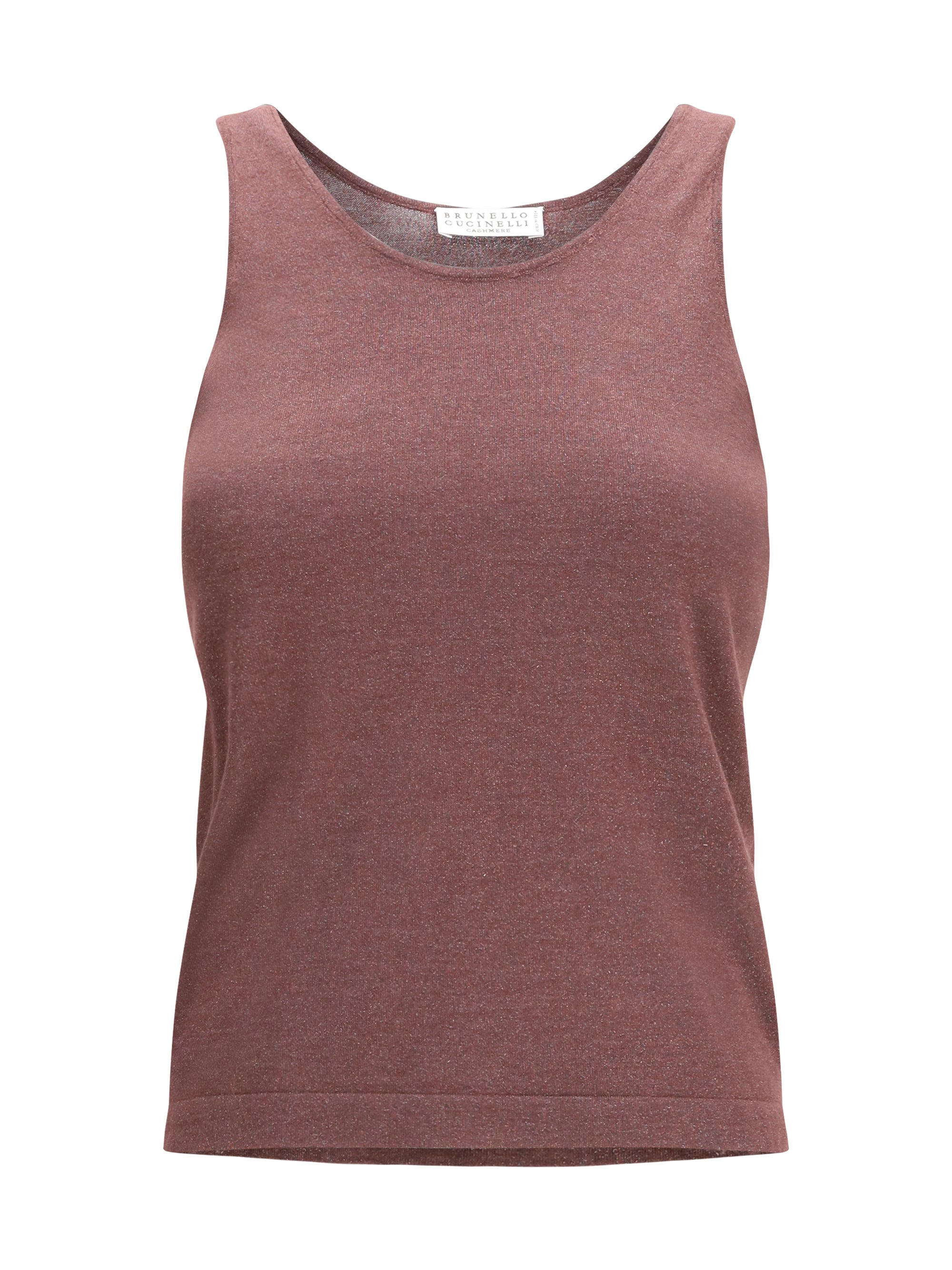 BRUNELLO CUCINELLI M sparkling knit tank top