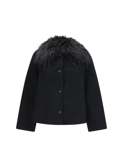 rafe jacket with faux-fur collar