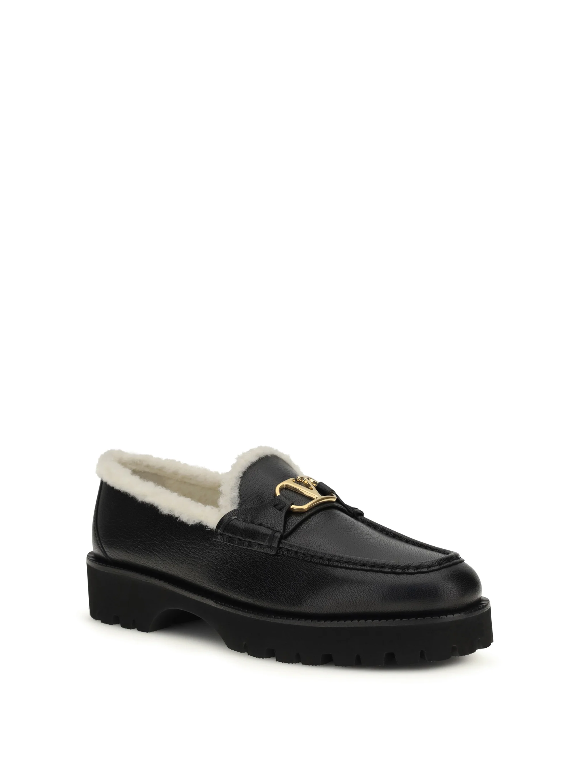 vlogo fur loafers