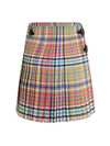 heather check mini kilt