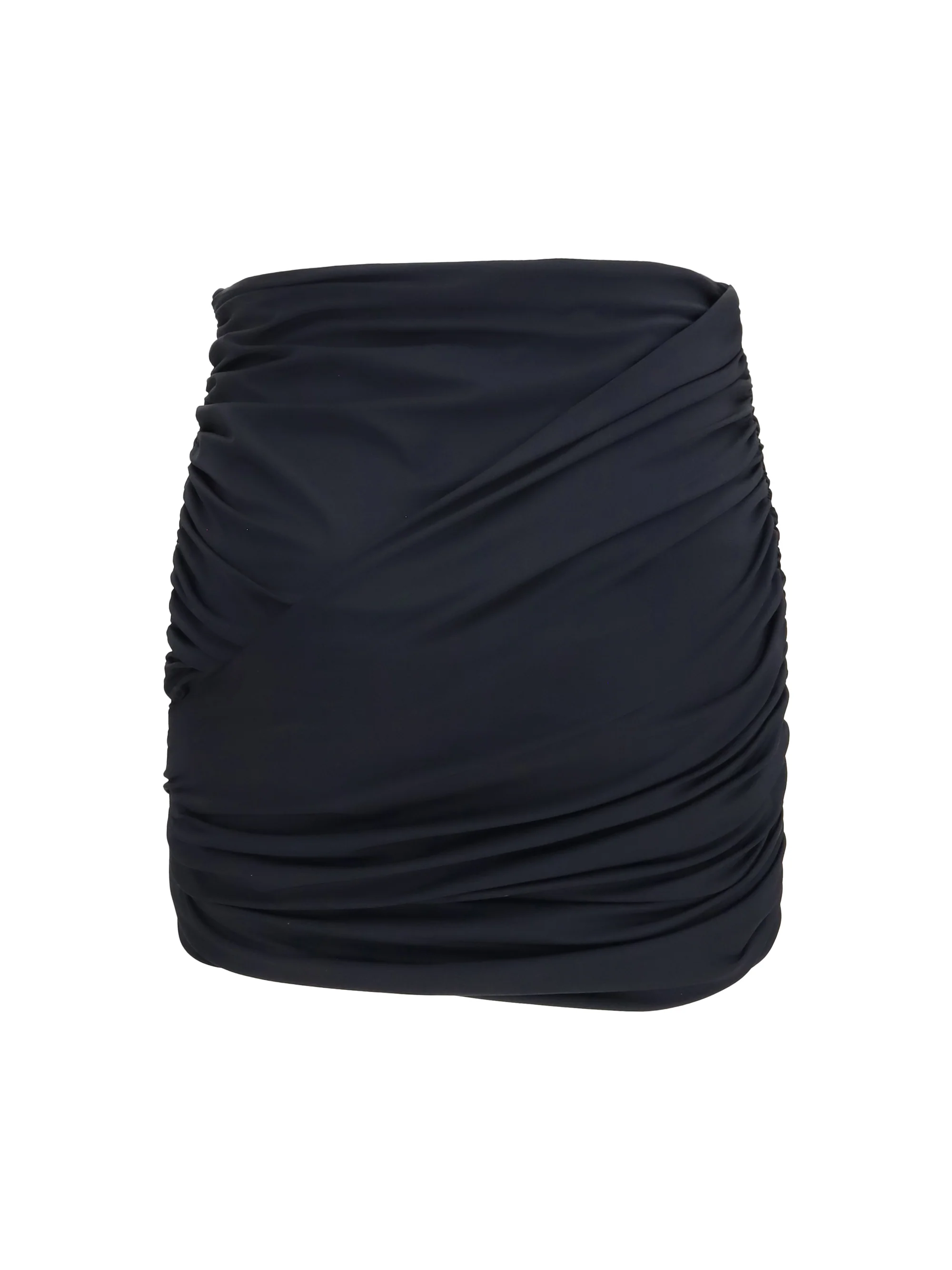 draped swim mini skirt