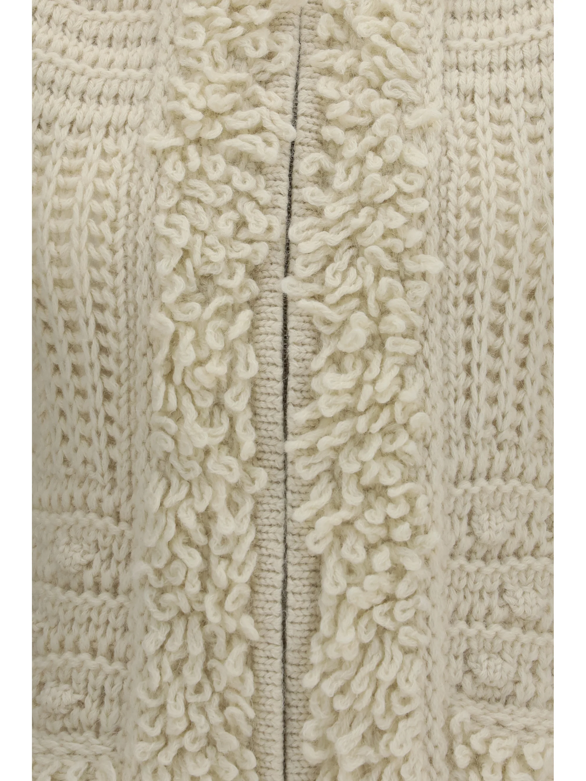 wool and alpaca hooded gilet