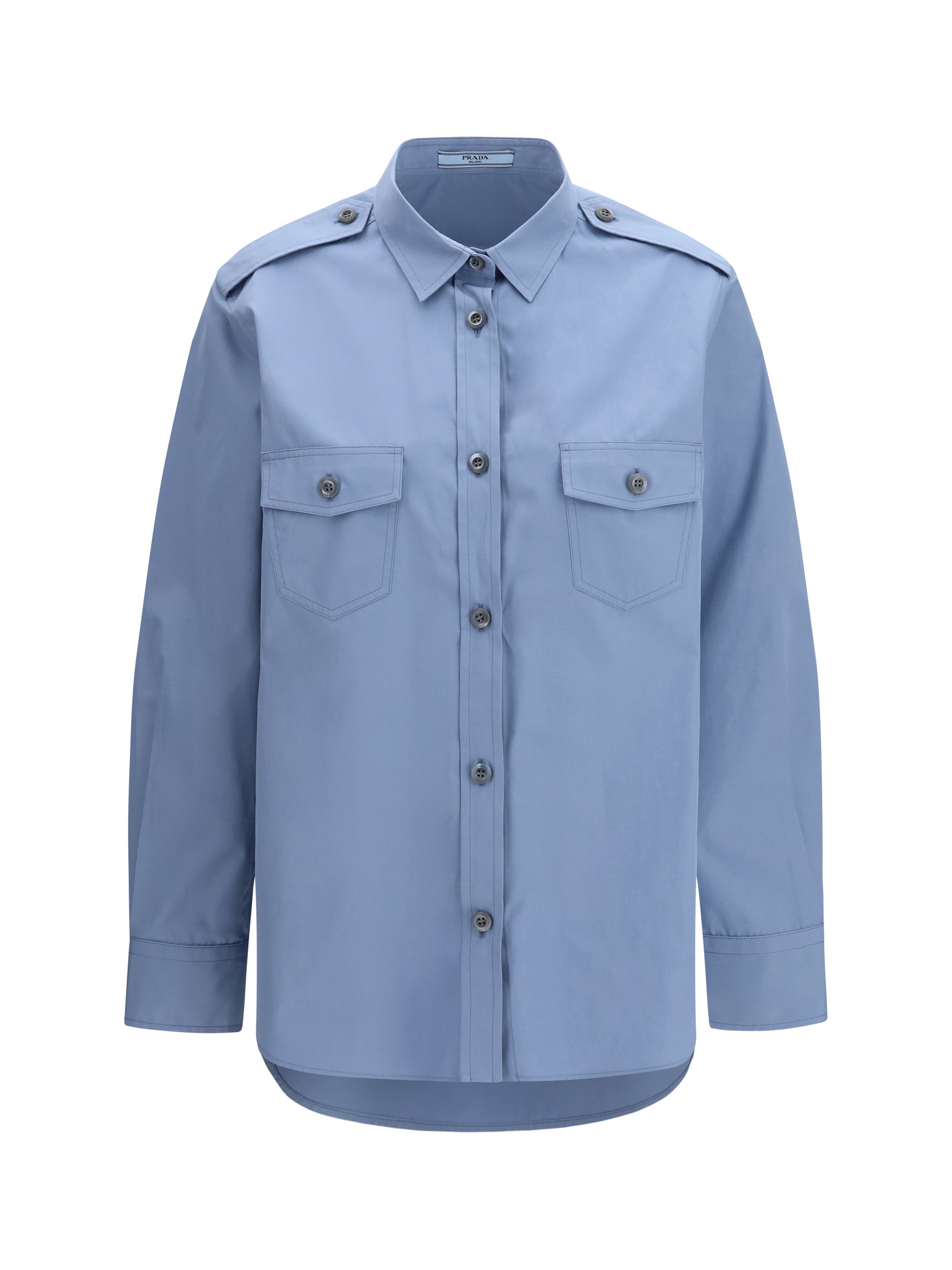 PRADA 42 cotton poplin shirt