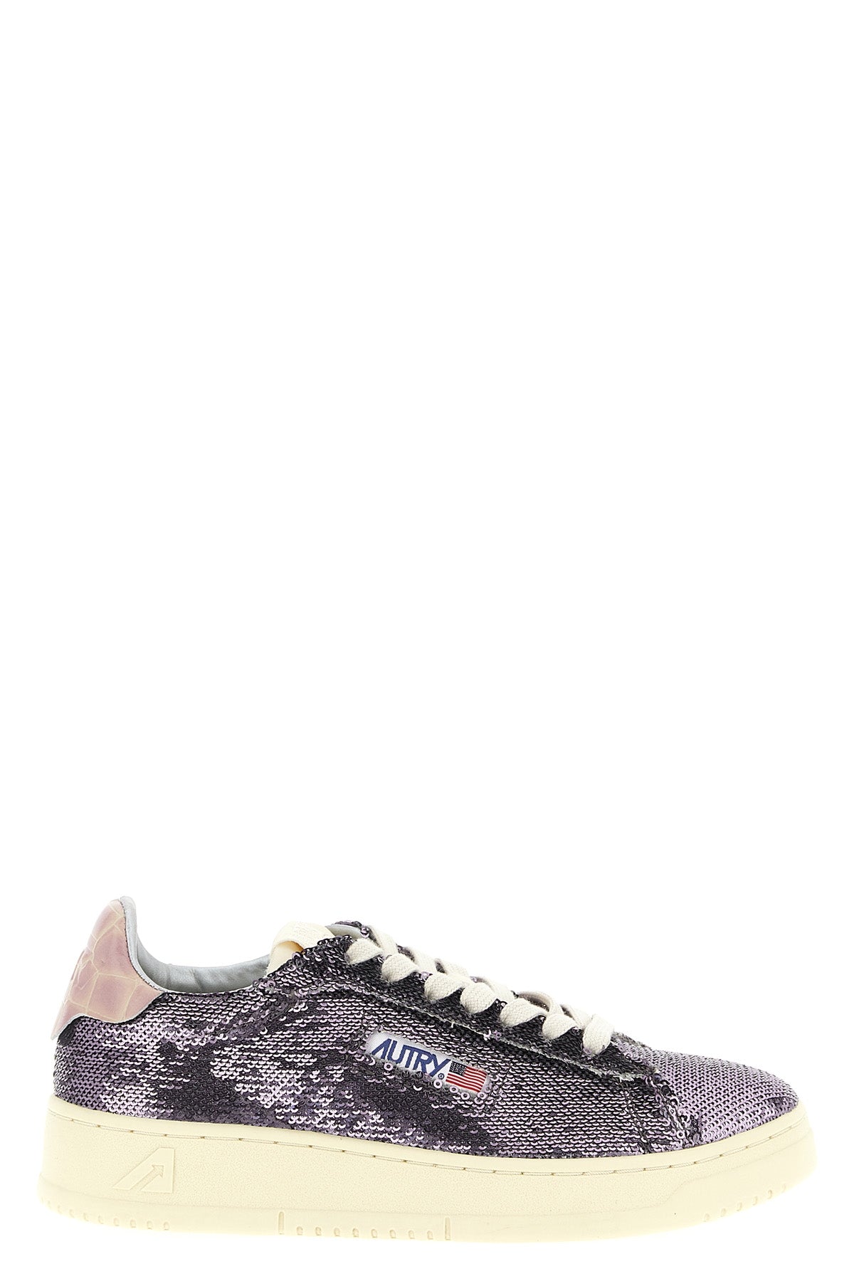 AUTRY 36 dallas capsule bloom sneakers in sequin-covered fabric